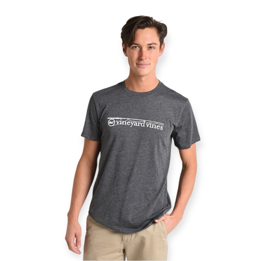 VINEYARD VINES Short Sleeve Rod & Reel Island Tee